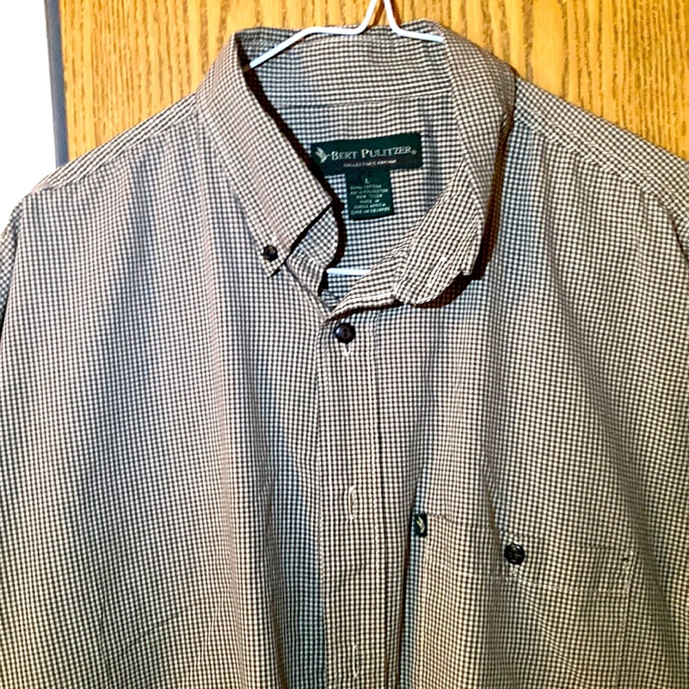 Bert Pulitzer collectors edition Large mens gray short sleeve